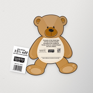 Picture of Teddy Bear with 1-coupon Die cut