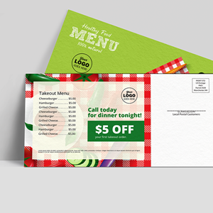 Picture of EDDM Take Out Menu or Postcard