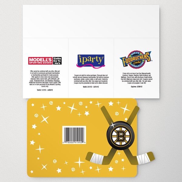 Show details for Hockey Stick With Coupons Die Cut