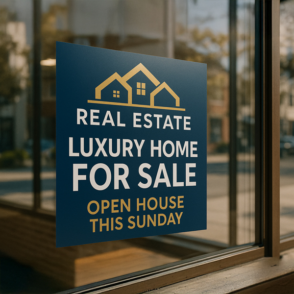 Show details for Window Cling - Real Estate