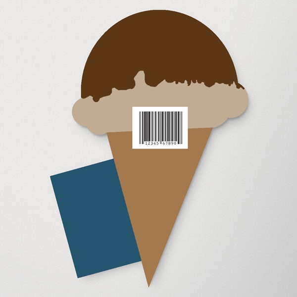 Show details for Ice Cream Cone With 1 Coupon Die Cut