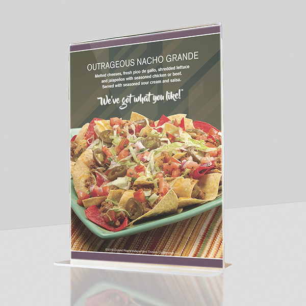 Show details for Table Tent Insert - Restaurant & Café