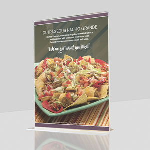 Show details for Table Tent Insert - Restaurant & Café