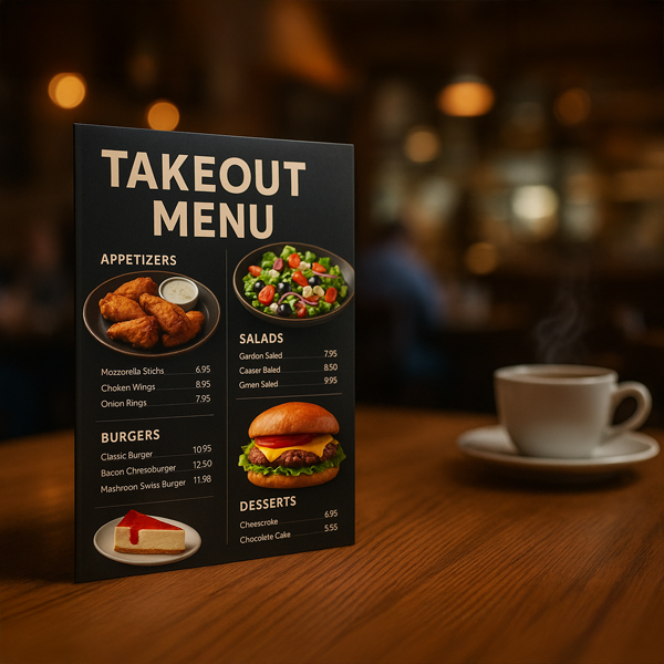 Show details for Takeout Menu - Restaurant & Café