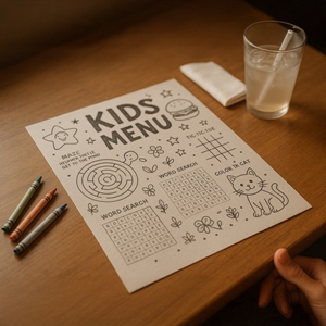 Show details for Kids Fun Menu - Restaurant & Café 