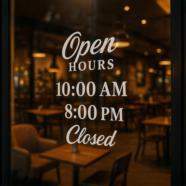 Show details for Window Cling -  Restaurant & Café