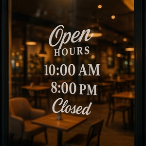 Show details for Window Cling -  Restaurant & Café