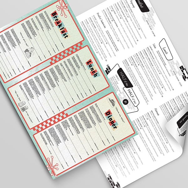 Picture of Disposable / Placemat Menus 