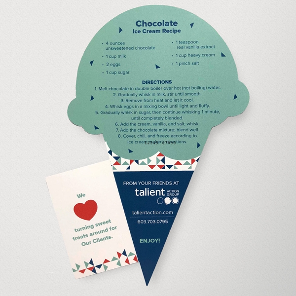 Show details for Ice Cream Cone With 1 Coupon Die Cut