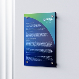 Show details for Glass Sign