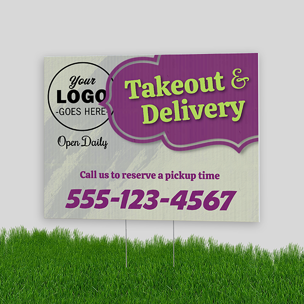 Picture of Takeaway Lawn Signs