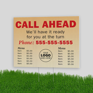 Picture of Order Ahead Sign