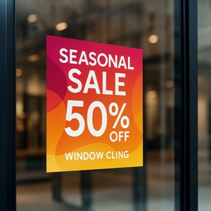 Show details for Window Cling -  Retail