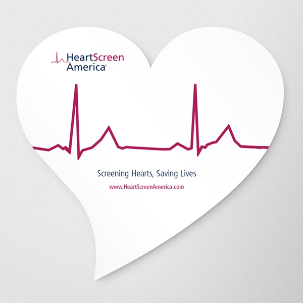 Show details for Heart Die Cut - 7.125" x 6.75"